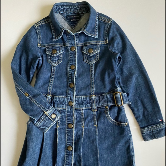 Tommy Hilfiger Classic Denim Dress Girls size 6 - Picture 5 of 10